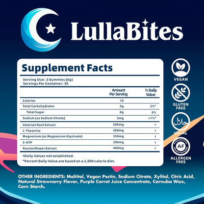 Lulla Bites Gomitas Naturales Para Dormir